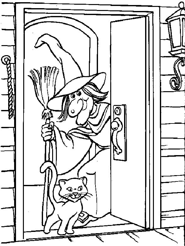 Plansa de colorat cu Halloween 5 108